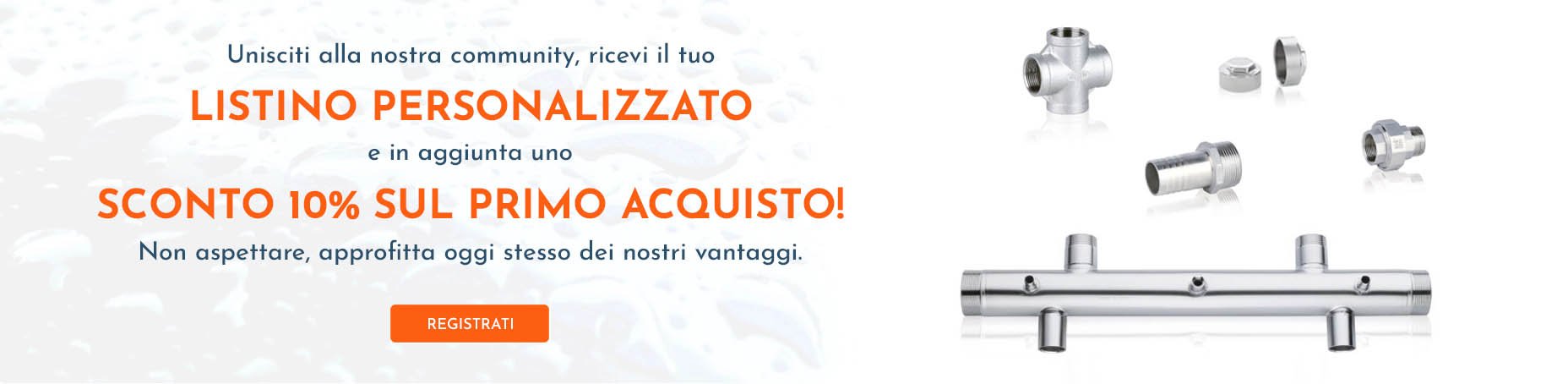 Promo e listino personalizzato | Water Fitters