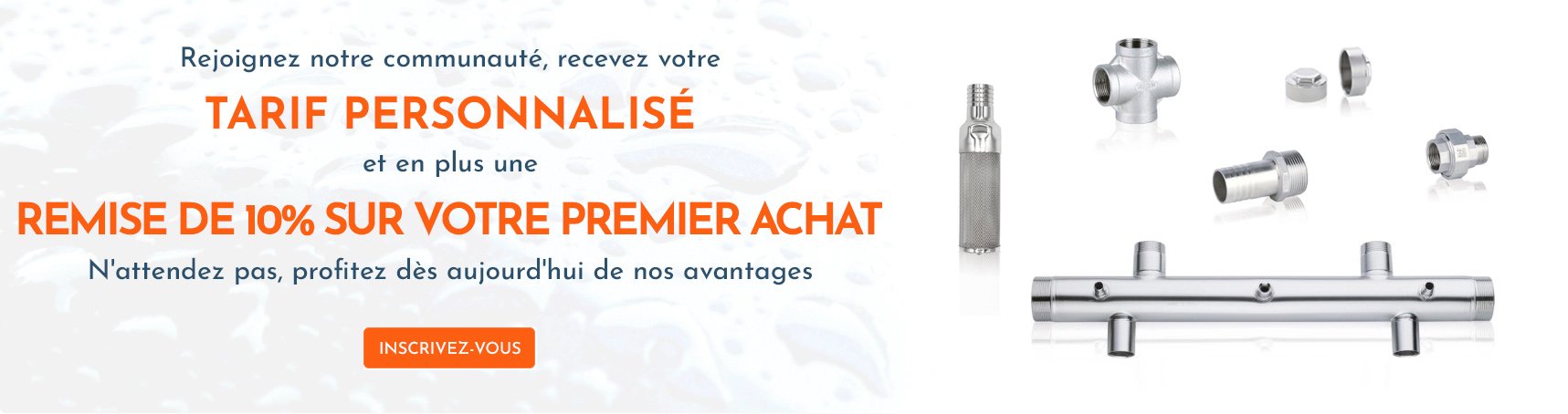 Liste de prix personnalisée et une remise de 10%