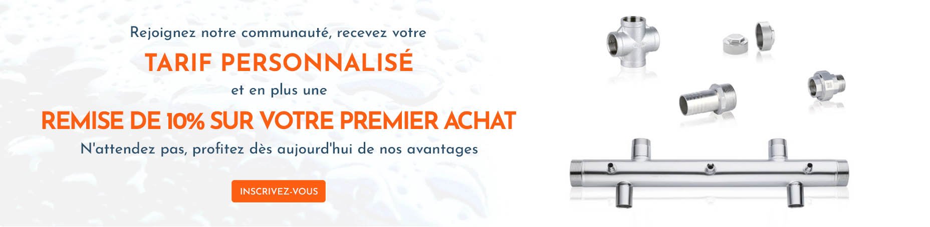 Liste de prix personnalisée et une remise de 10%