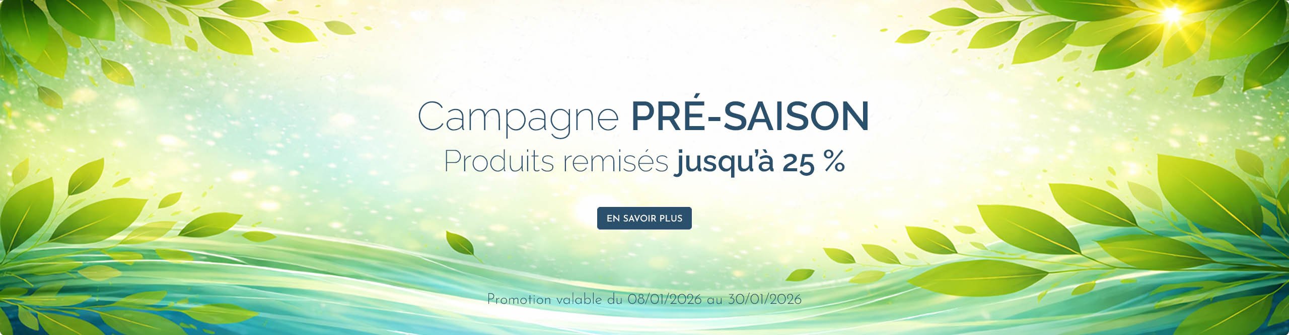 Campagne PRÉ-SAISON 2026 | Water Fitters