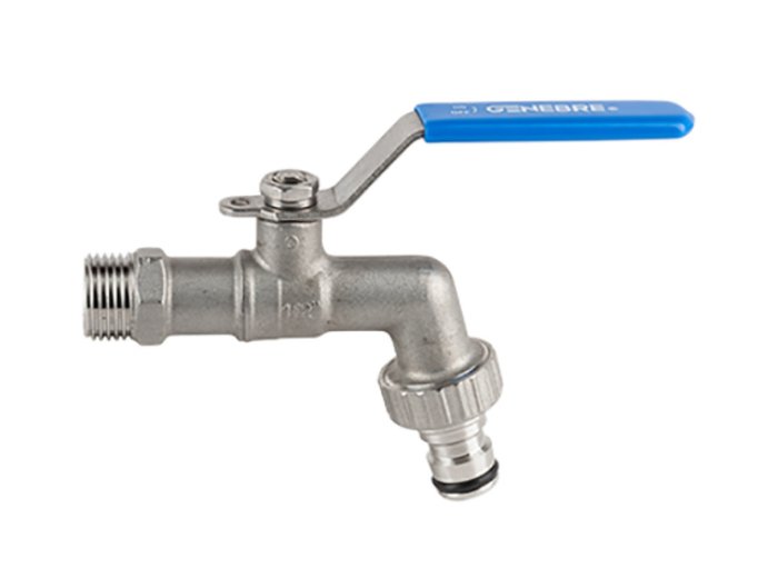 VALV.A SFERA CON ATT.RAPIDO 1/2"M-3/4"M
