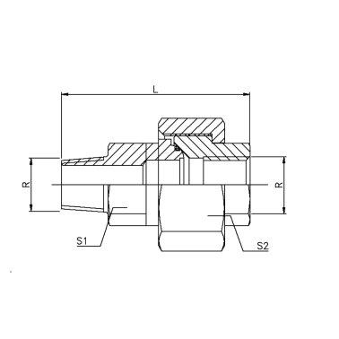 Raccordo idraulico prolunga cromo 3/8M - 1/2F N0333A