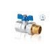 VALVOLA A SFERA OTTONE MF CON BOCCH.1/2"