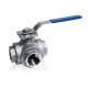 VALVOLA A SFERA 3 VIE 1/4" 316"L"