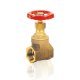 VALV.SARACINESCA IN OTTONE PN16 1/2"