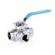 VALV.SFERA 3VIE "L" OTTONE X ATTUAT.1/2"