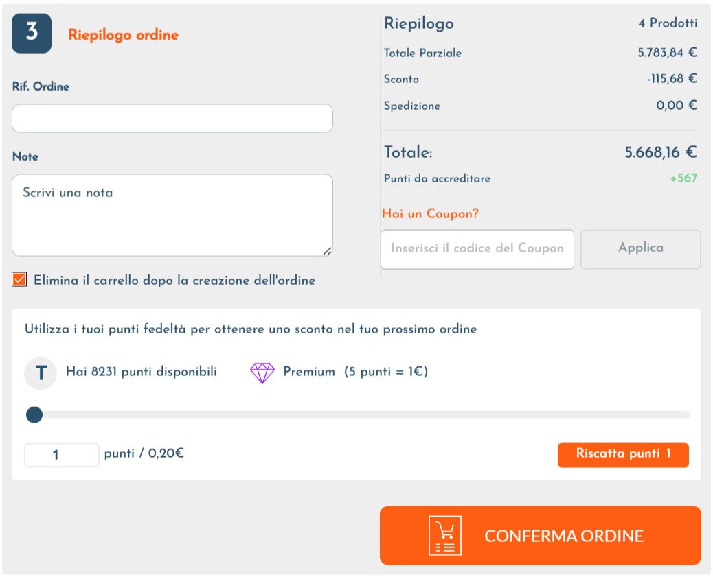Loyalty program checkout | Water Fitters